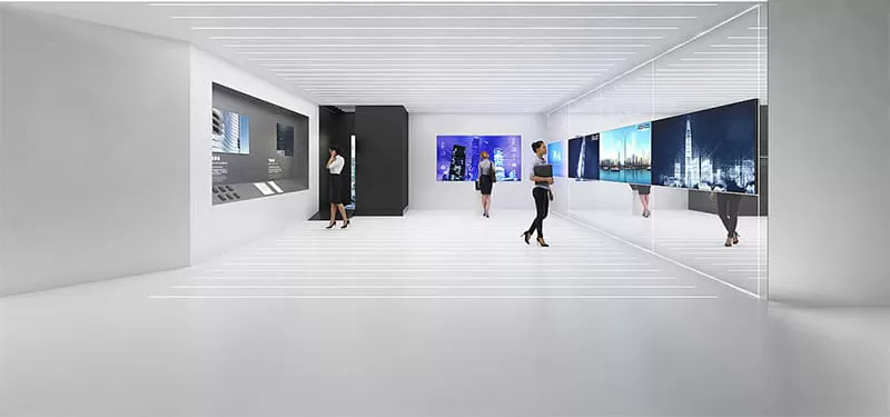 LCD video wall exhibition hall